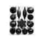 34 Pack Black & Gun Metal Silent Night Shatterproof Ornaments by Ashland®